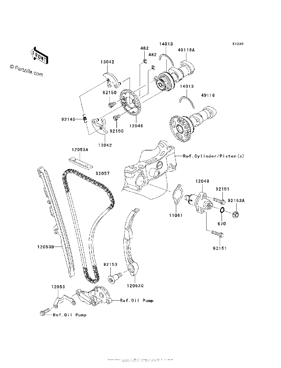 Diagrama de CAMSHAFT S TENSIONER