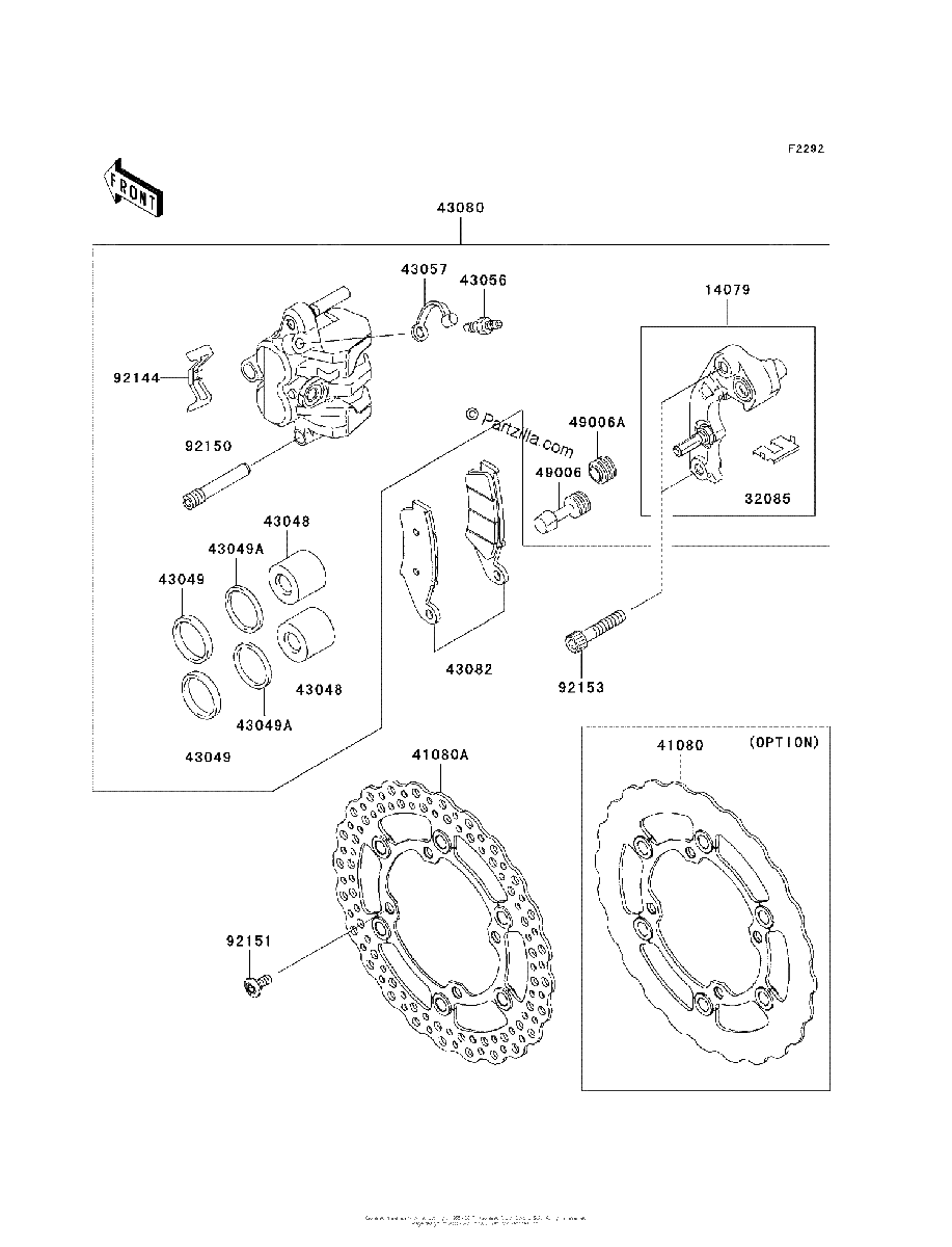 Diagrama de FRONT BRAKE