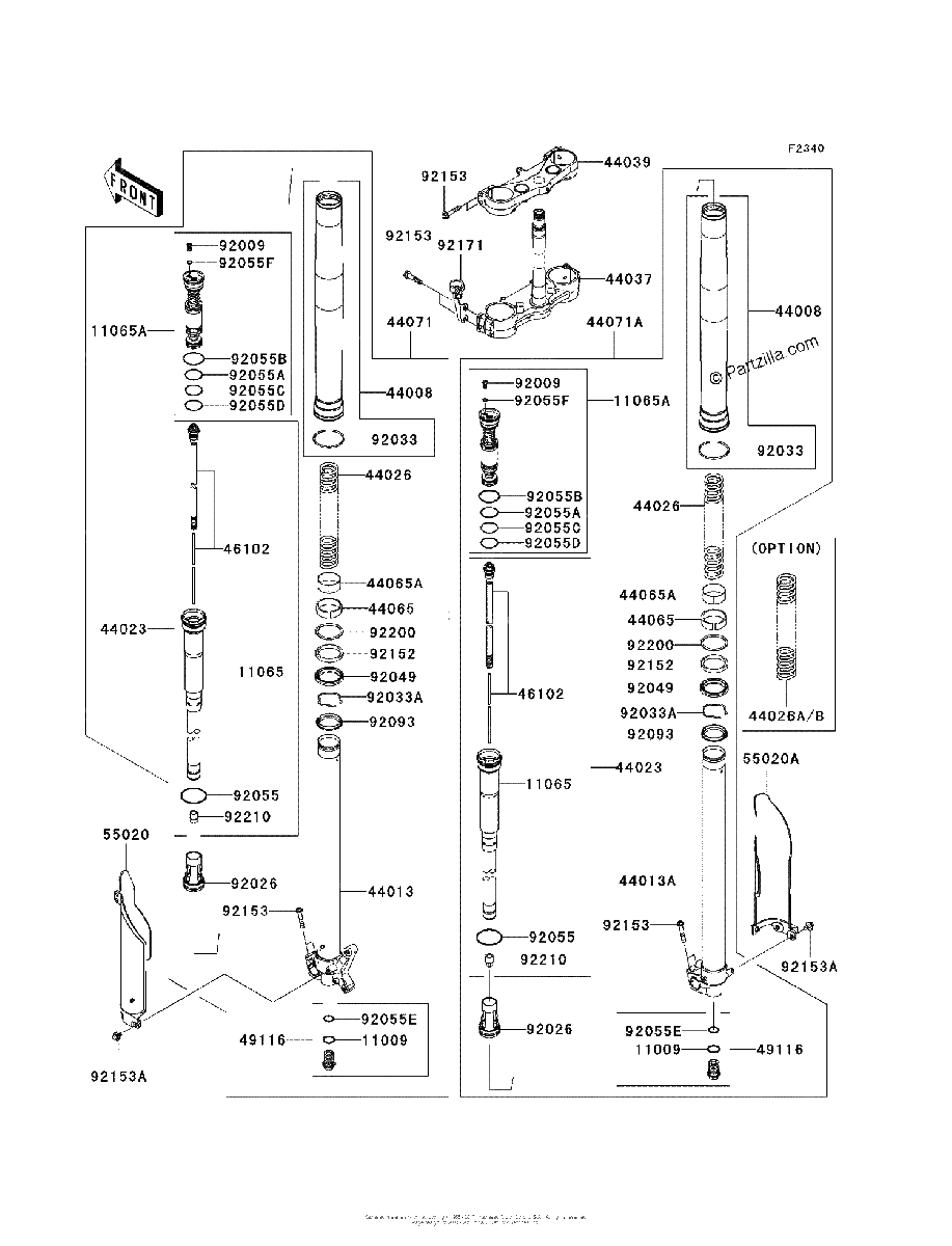 Diagrama de FRONT FORK