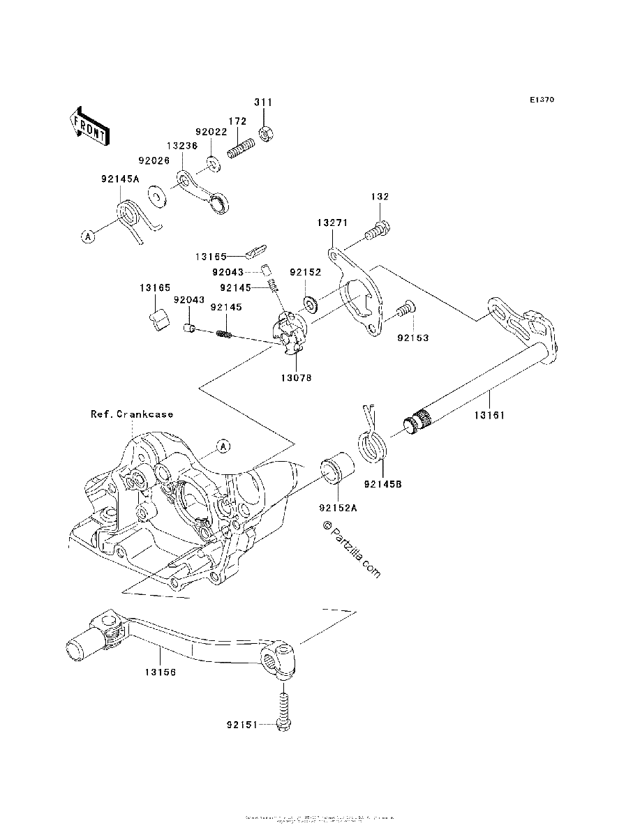 Diagrama de GEAR CHANGE MECHANISM