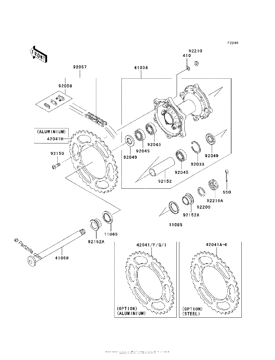 Diagrama de REAR HUB