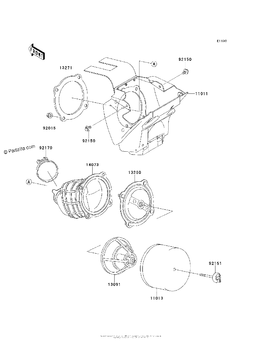 Diagrama de AIR CLEANER