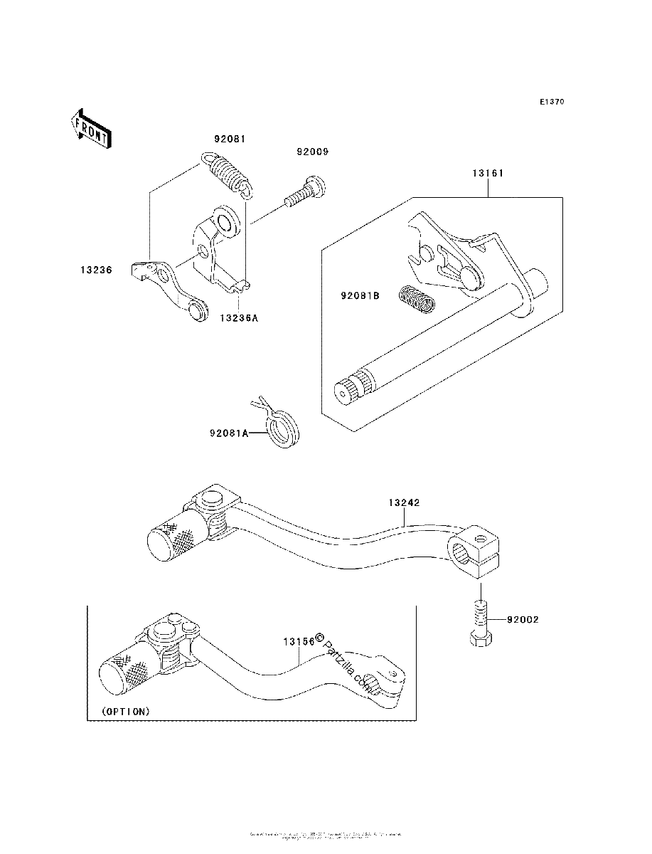 Diagrama de GEAR CHANGE MECHANISM
