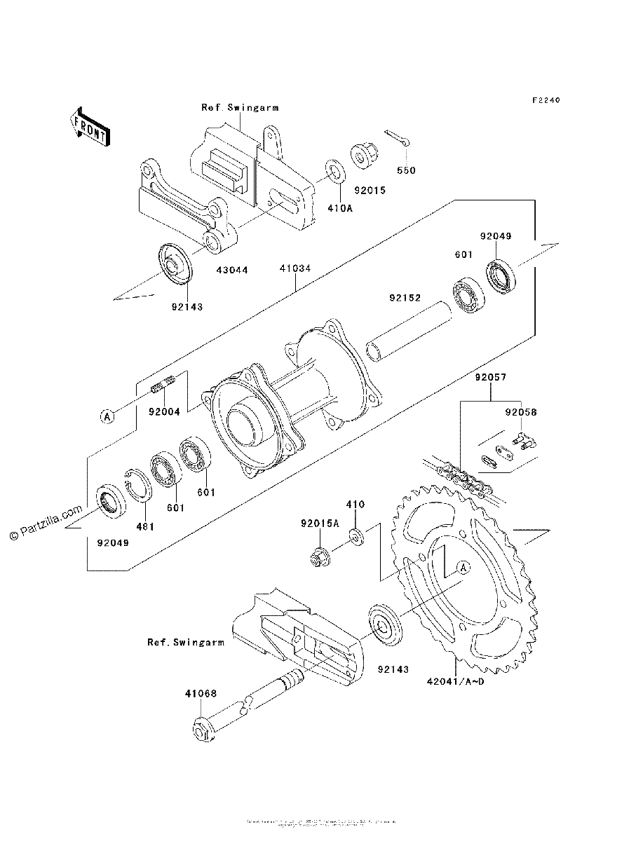Diagrama de REAR HUB