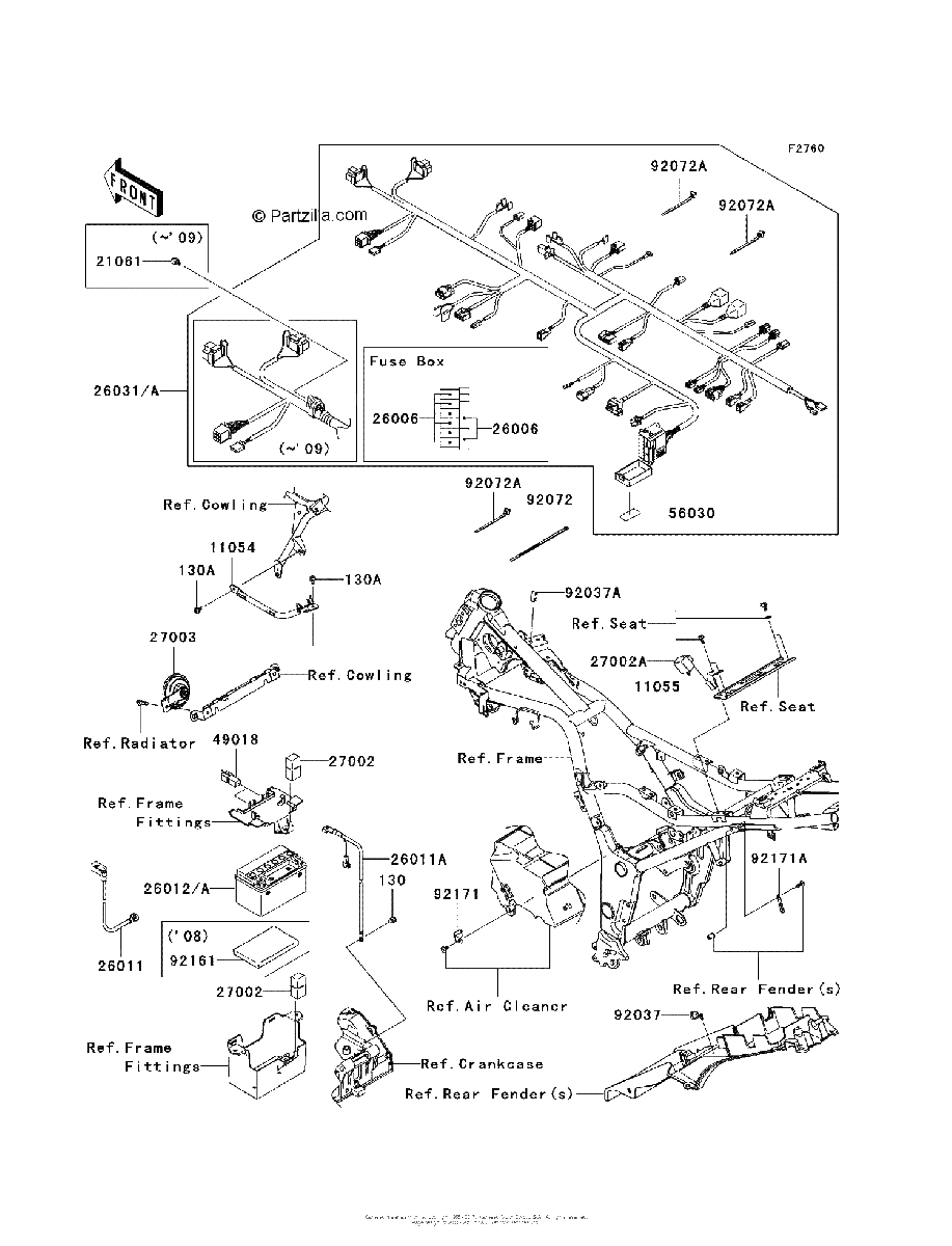 Diagrama de CHASSIS ELECTRICAL EQUIPMENT