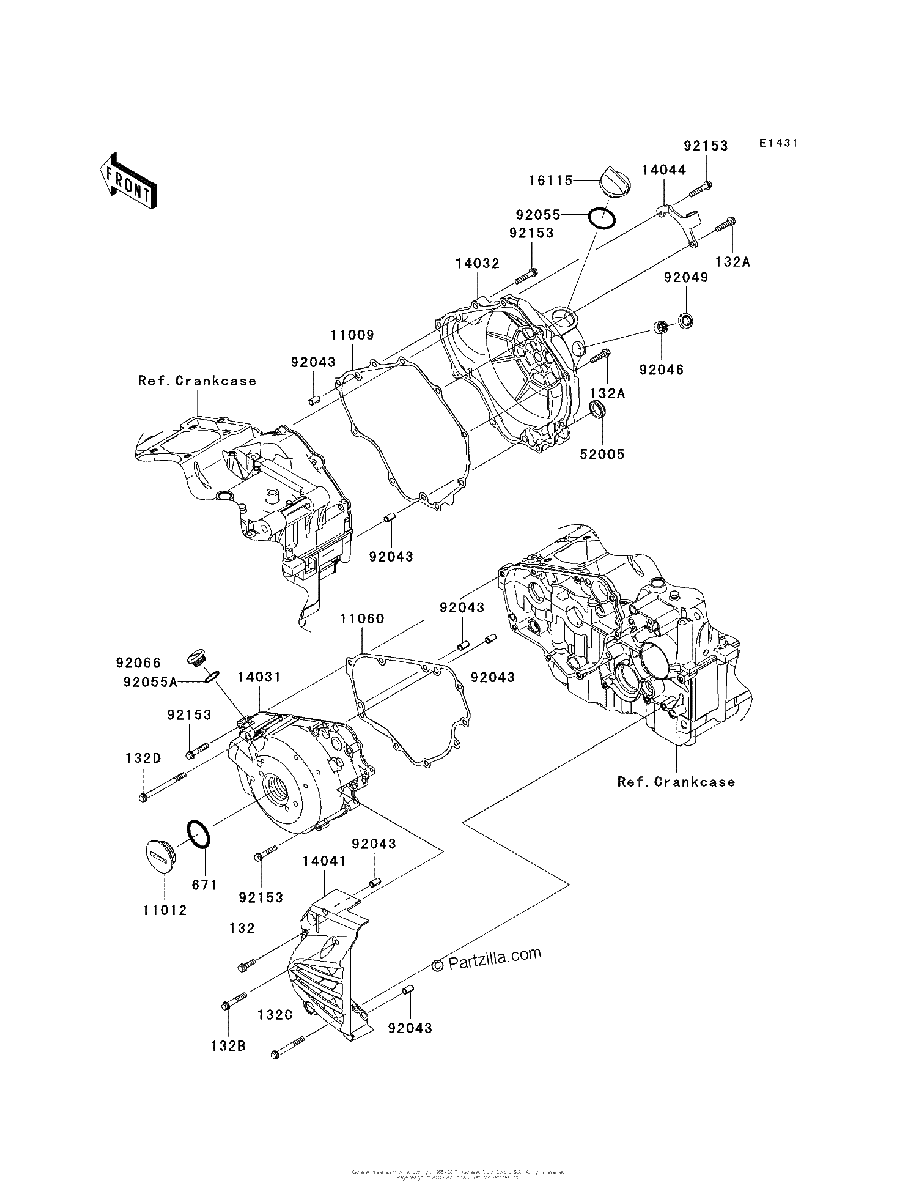 Diagrama de ENGINE COVER S