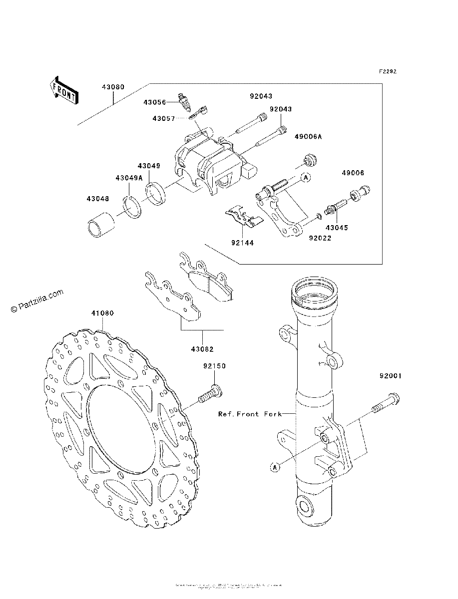 Diagrama de FRONT BRAKE