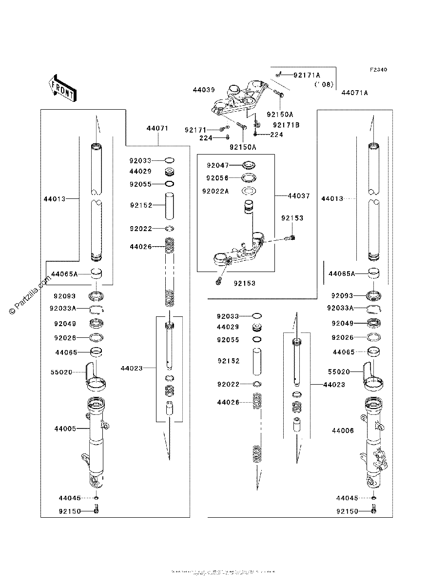 Diagrama de FRONT FORK