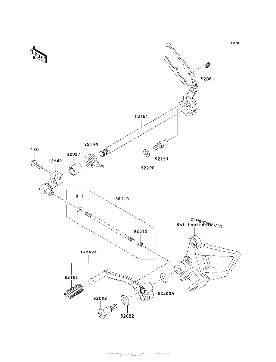 Diagrama de GEAR CHANGE MECHANISM