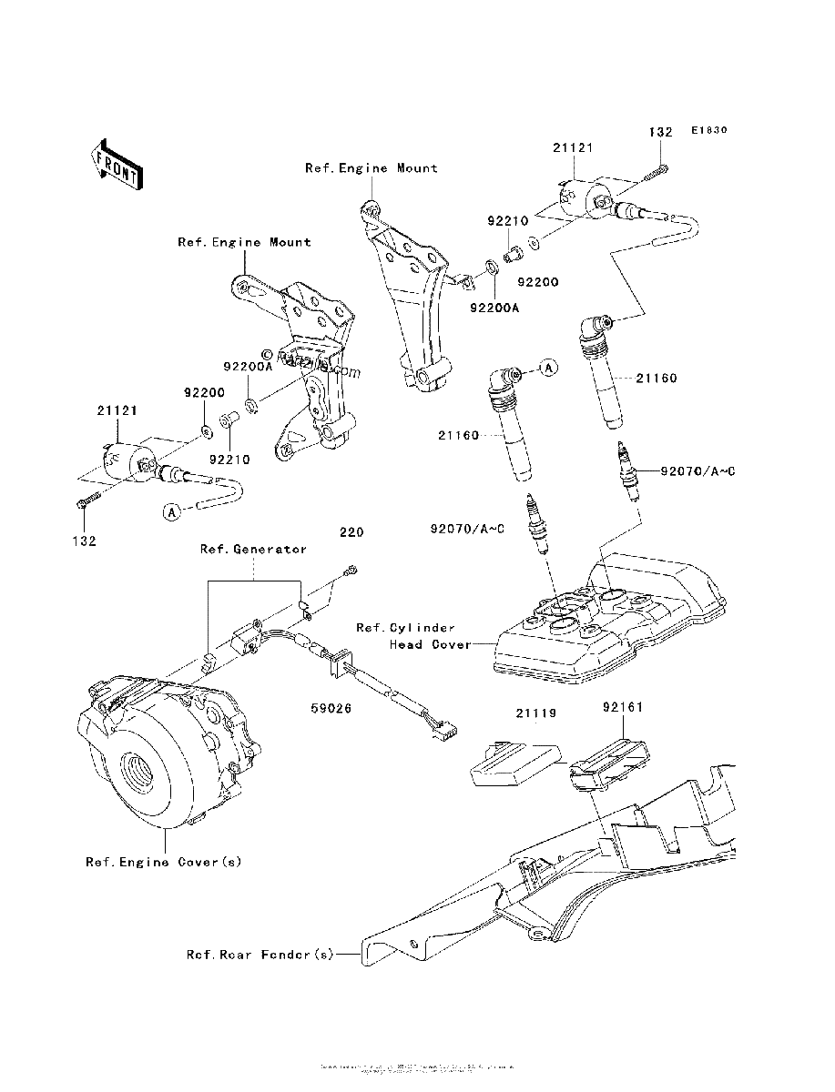 Diagrama de IGNITION SYSTEM