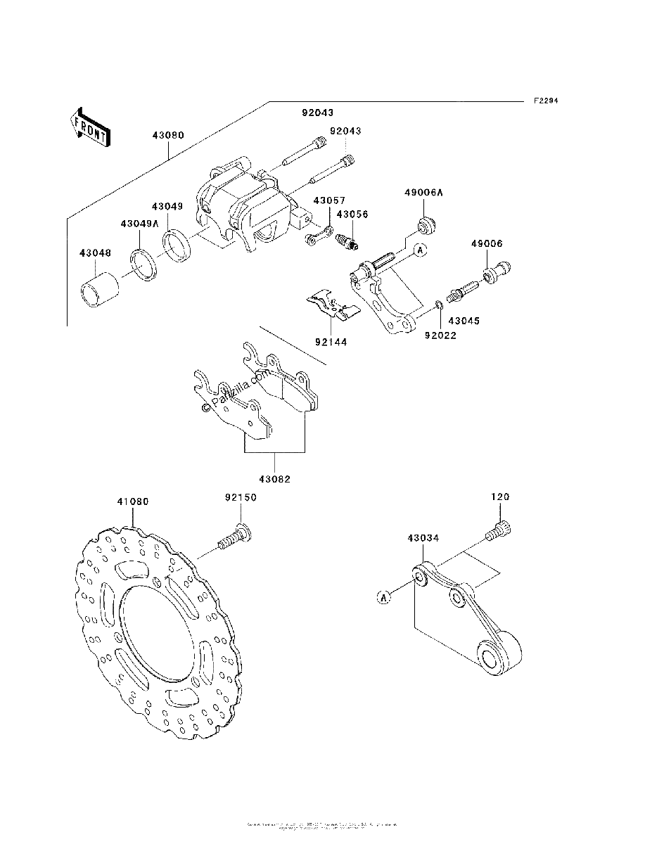 Diagrama de REAR BRAKE
