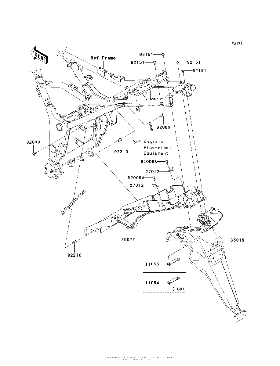 Diagrama de REAR FENDER S