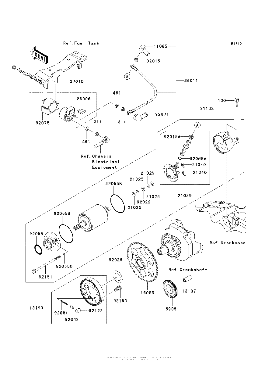 Diagrama de STARTER MOTOR