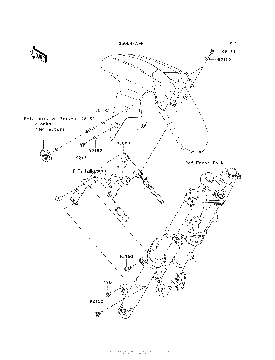 Diagrama de FRONT FENDER S
