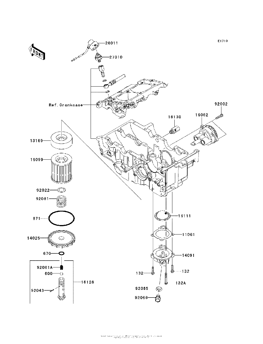 Diagrama de OIL PUMP OIL FILTER