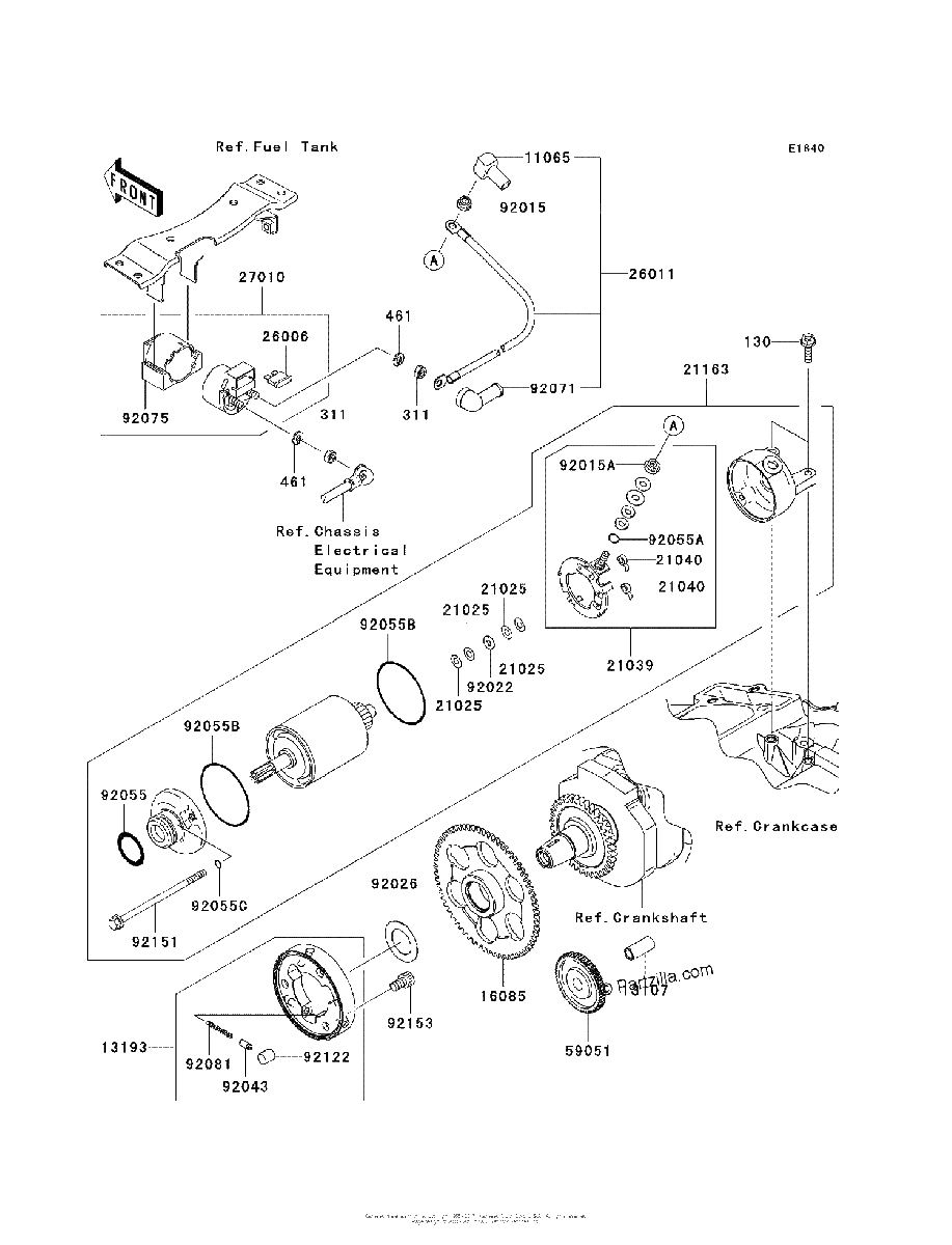 Diagrama de STARTER MOTOR