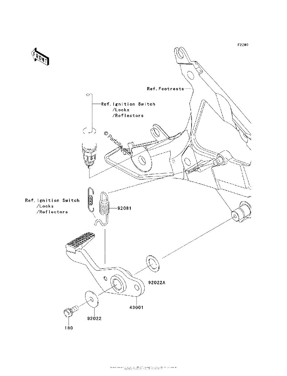 Diagrama de BRAKE PEDAL TORQUE LINK