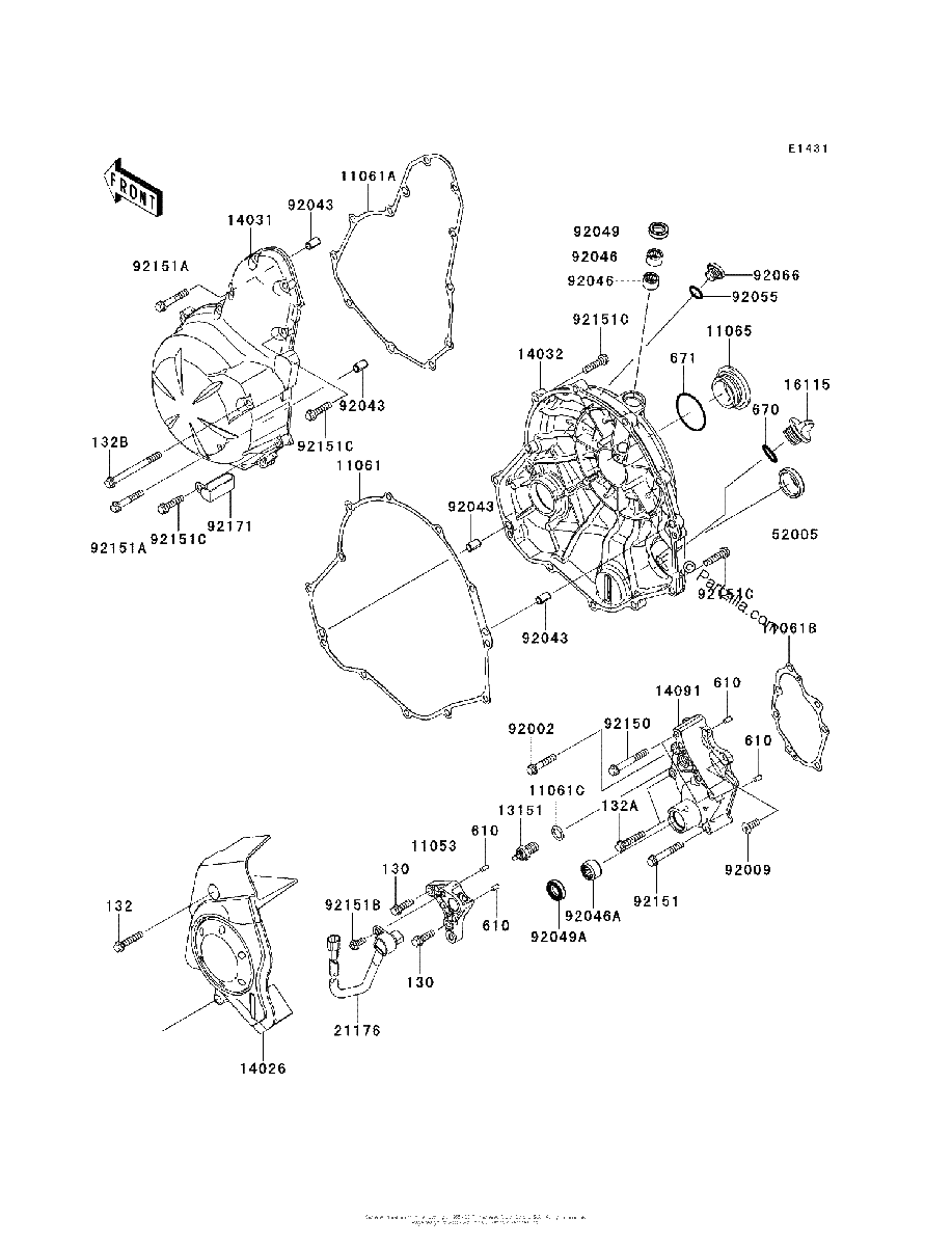 Diagrama de ENGINE COVER S