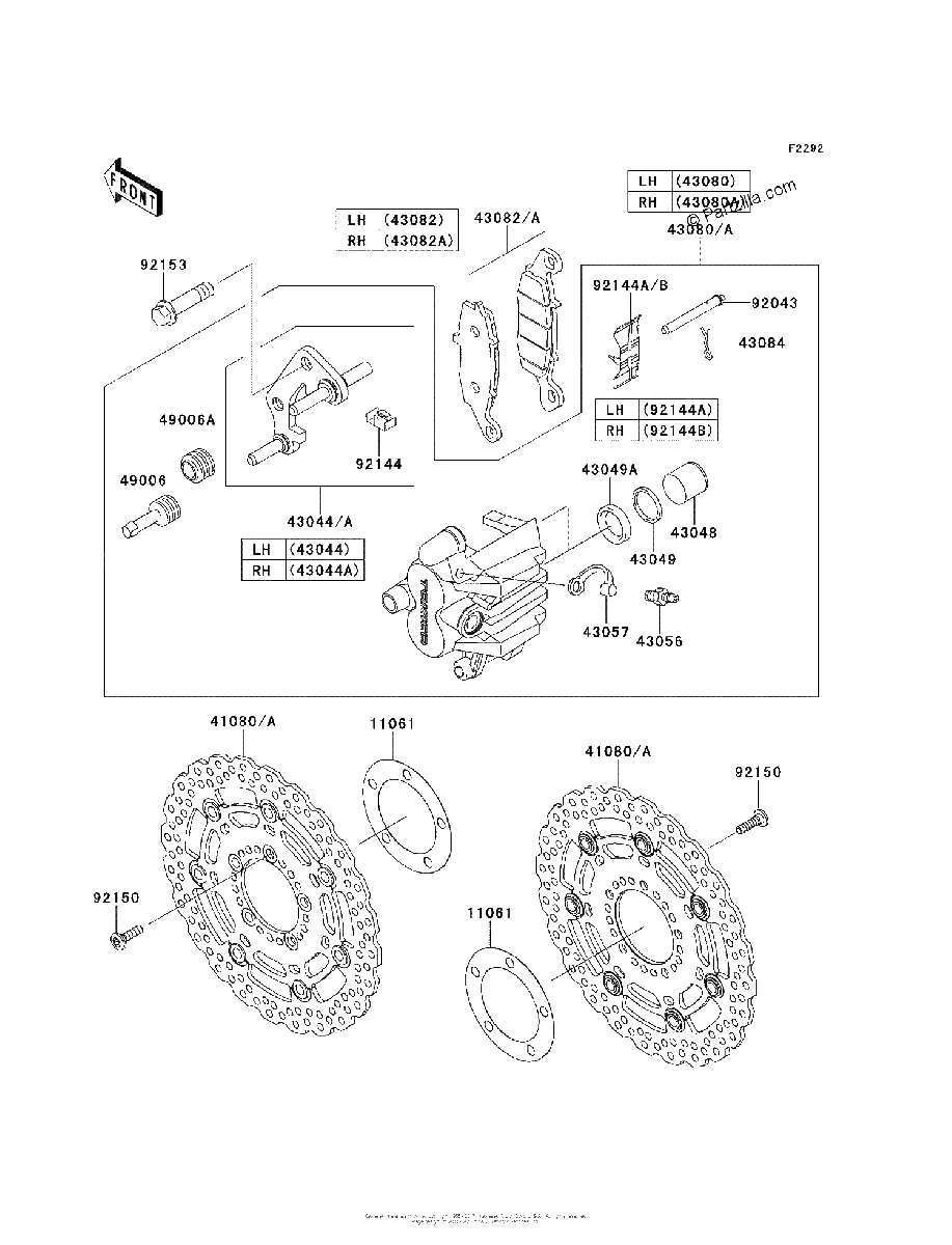 Diagrama de FRONT BRAKE