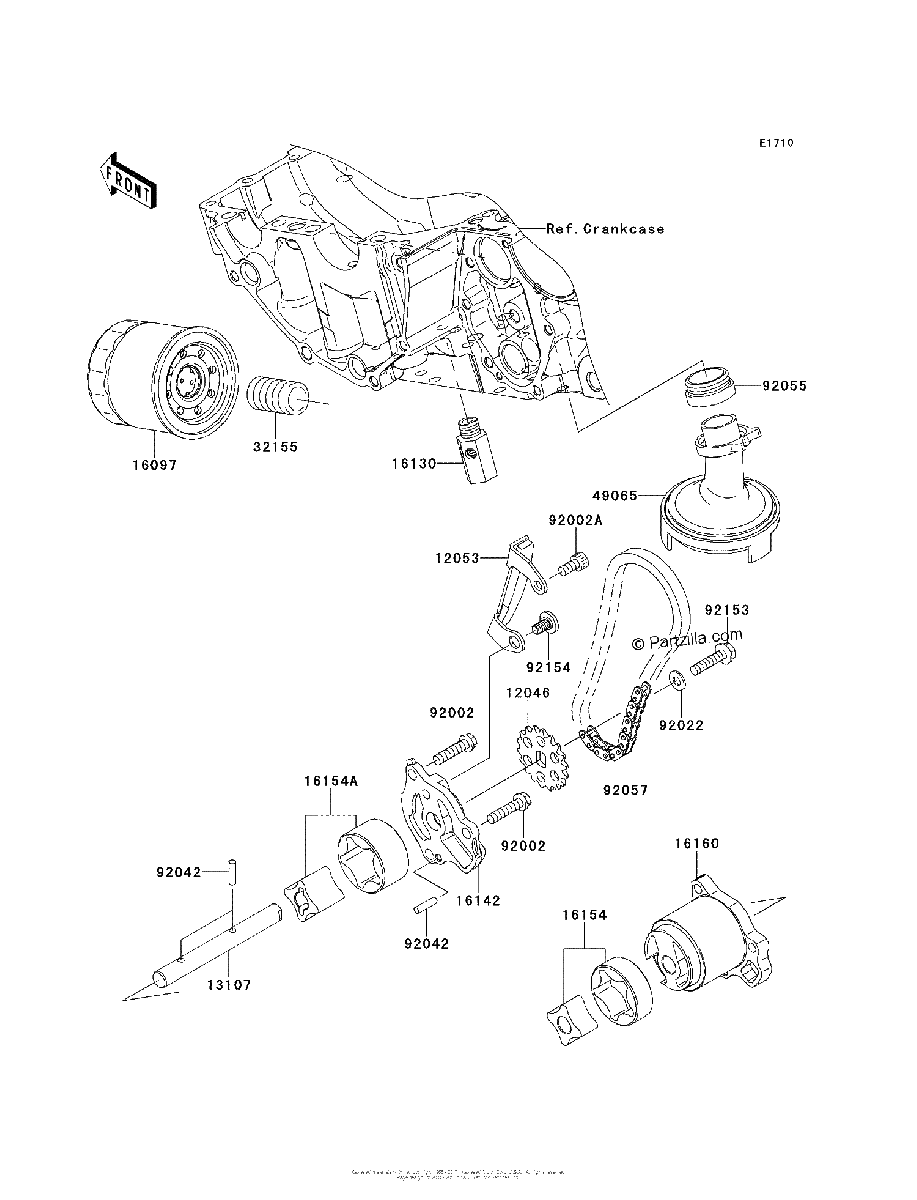Diagrama de OIL PUMP OIL FILTER