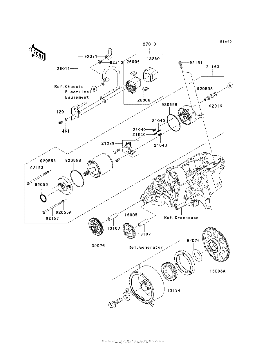 Diagrama de STARTER MOTOR