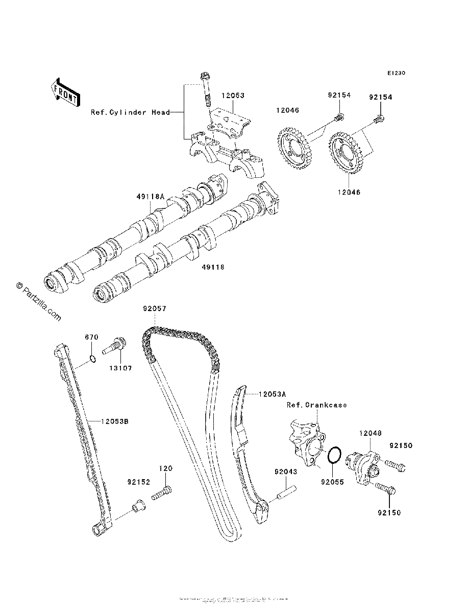 Diagrama de CAMSHAFT S TENSIONER