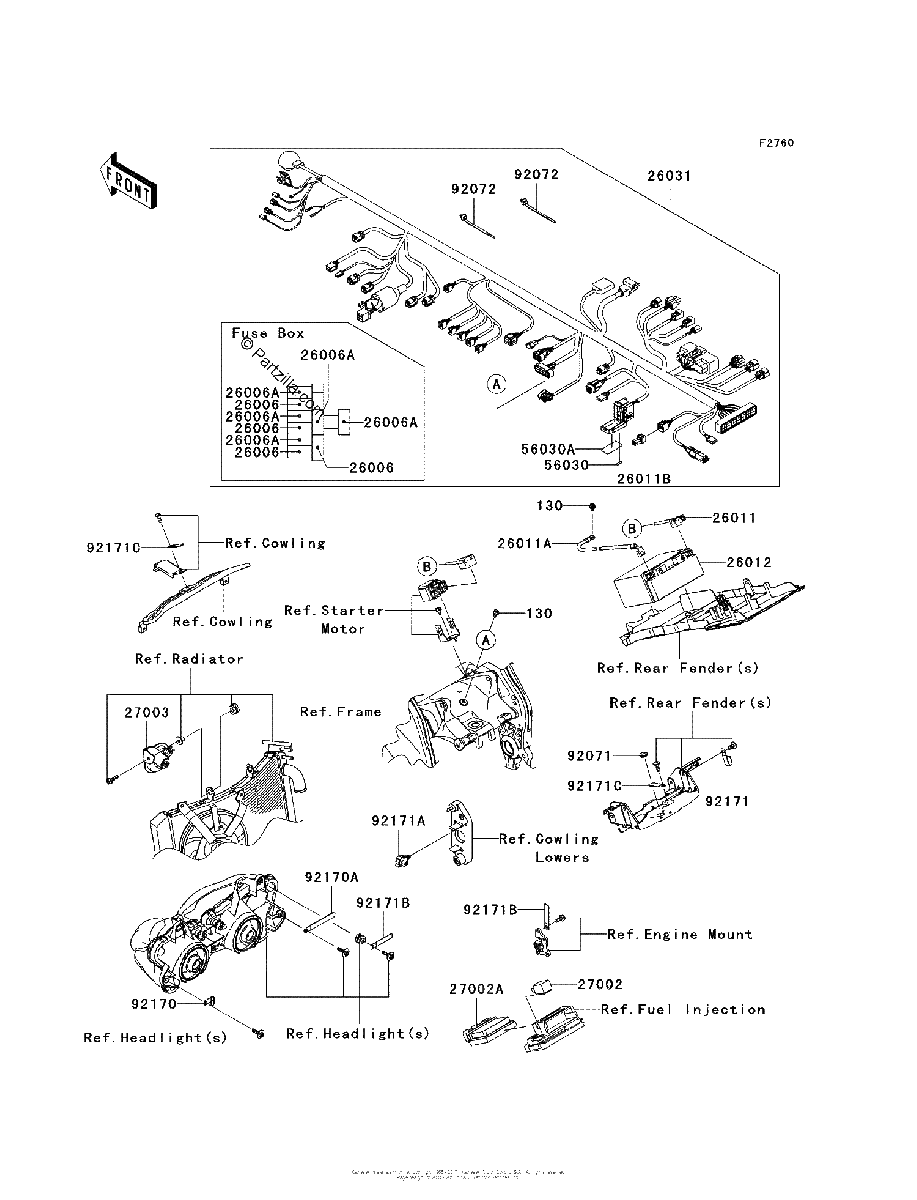 Diagrama de CHASSIS ELECTRICAL EQUIPMENT