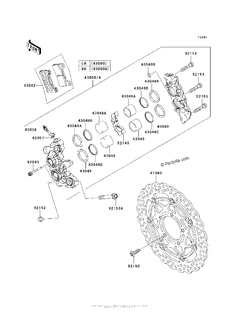 Diagrama de FRONT BRAKE