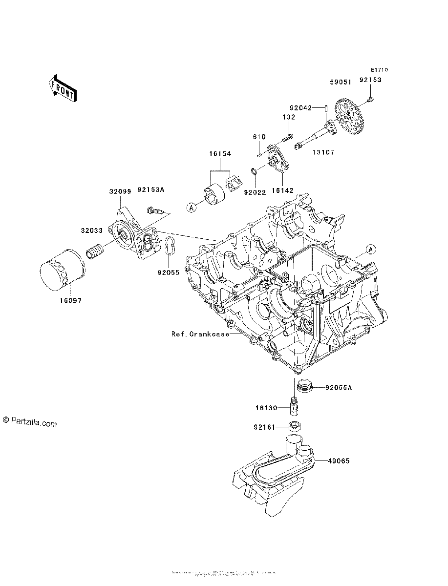 Diagrama de OIL PUMP OIL FILTER