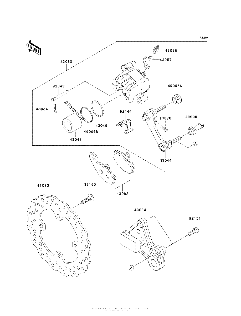 Diagrama de REAR BRAKE