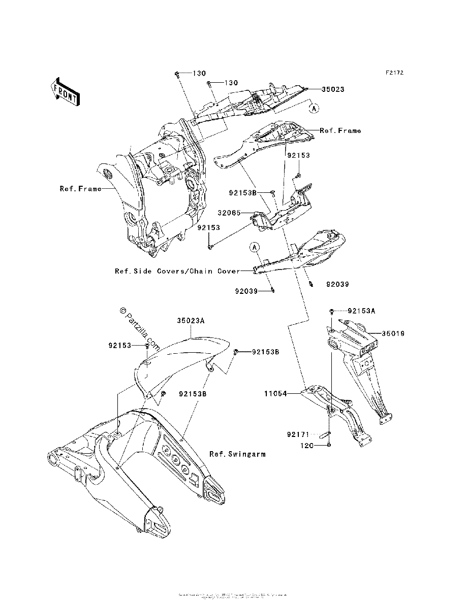 Diagrama de REAR FENDER S