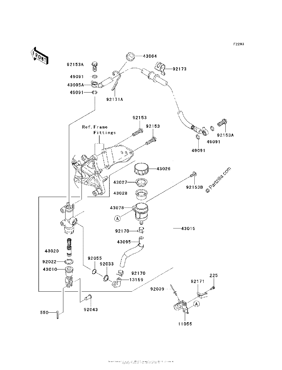 Diagrama de REAR MASTER CYLINDER