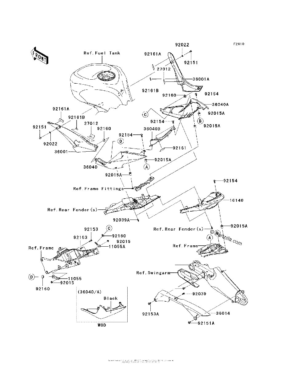 Diagrama de SIDE COVERS CHAIN COVER