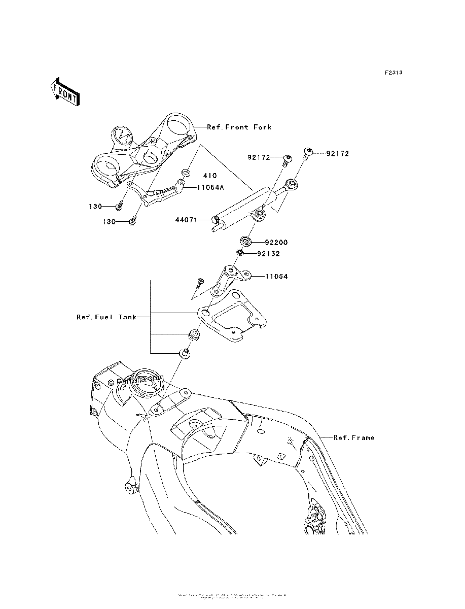 Diagrama de STEERING DAMPER