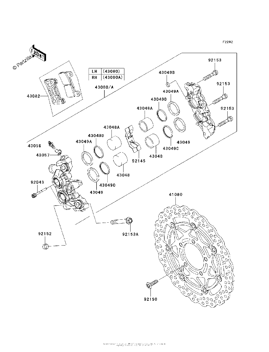 Diagrama de FRONT BRAKE