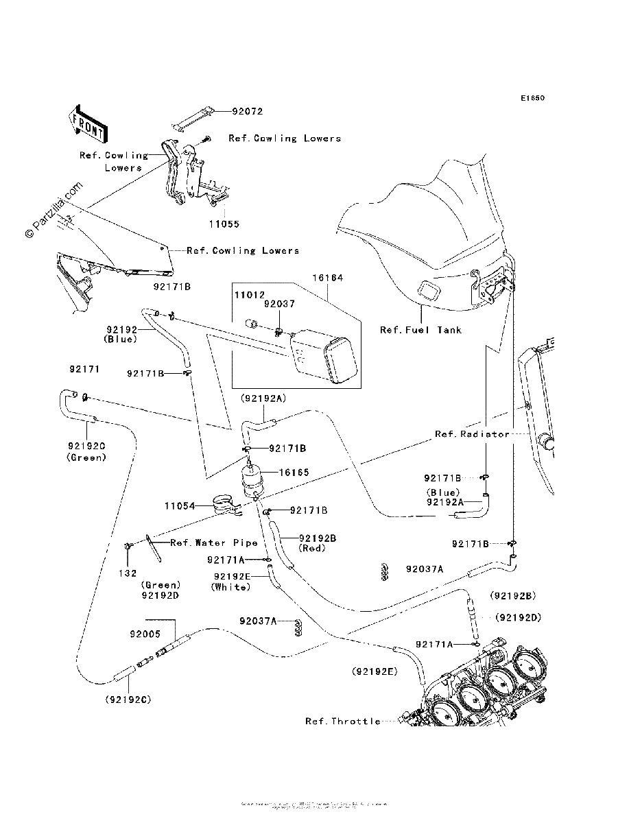 Diagrama de FUEL EVAPORATIVE SYSTEM CA
