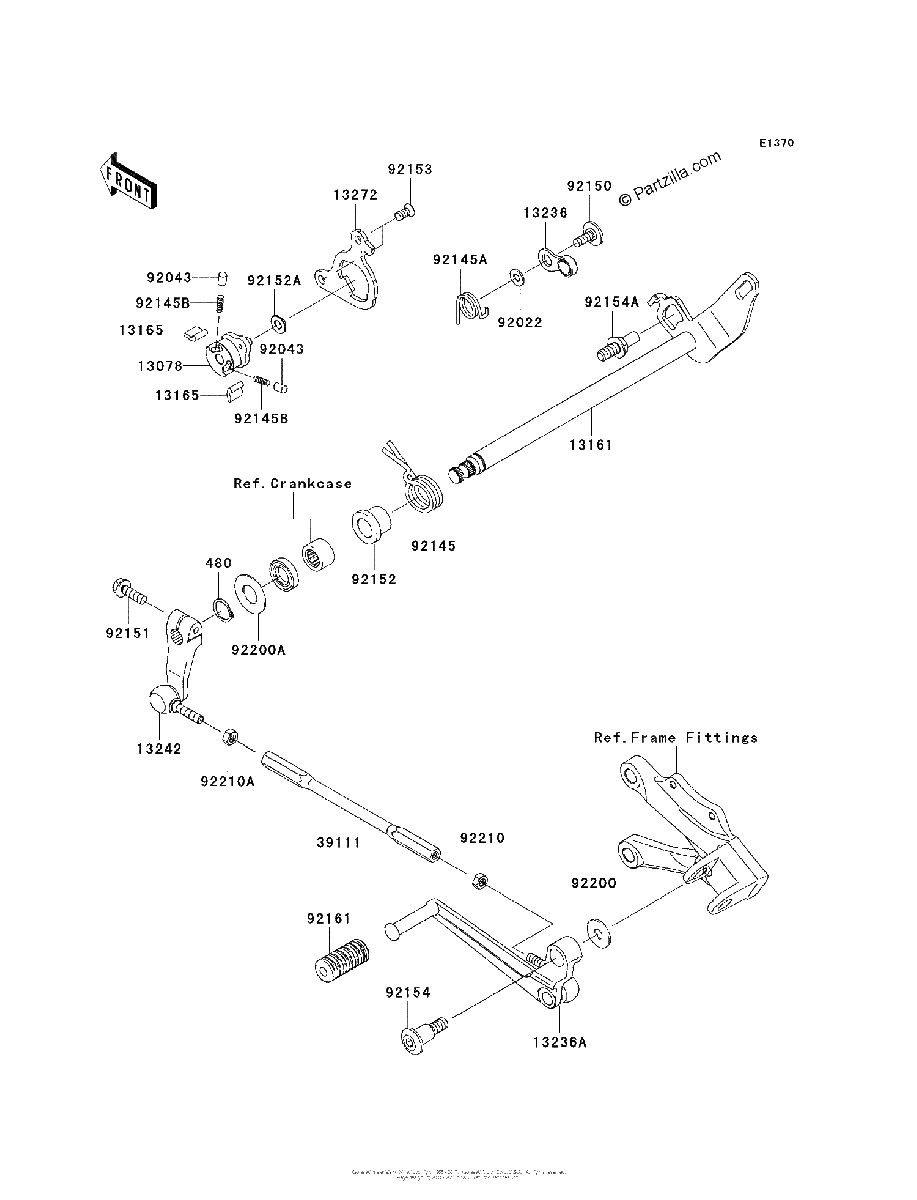 Diagrama de GEAR CHANGE MECHANISM