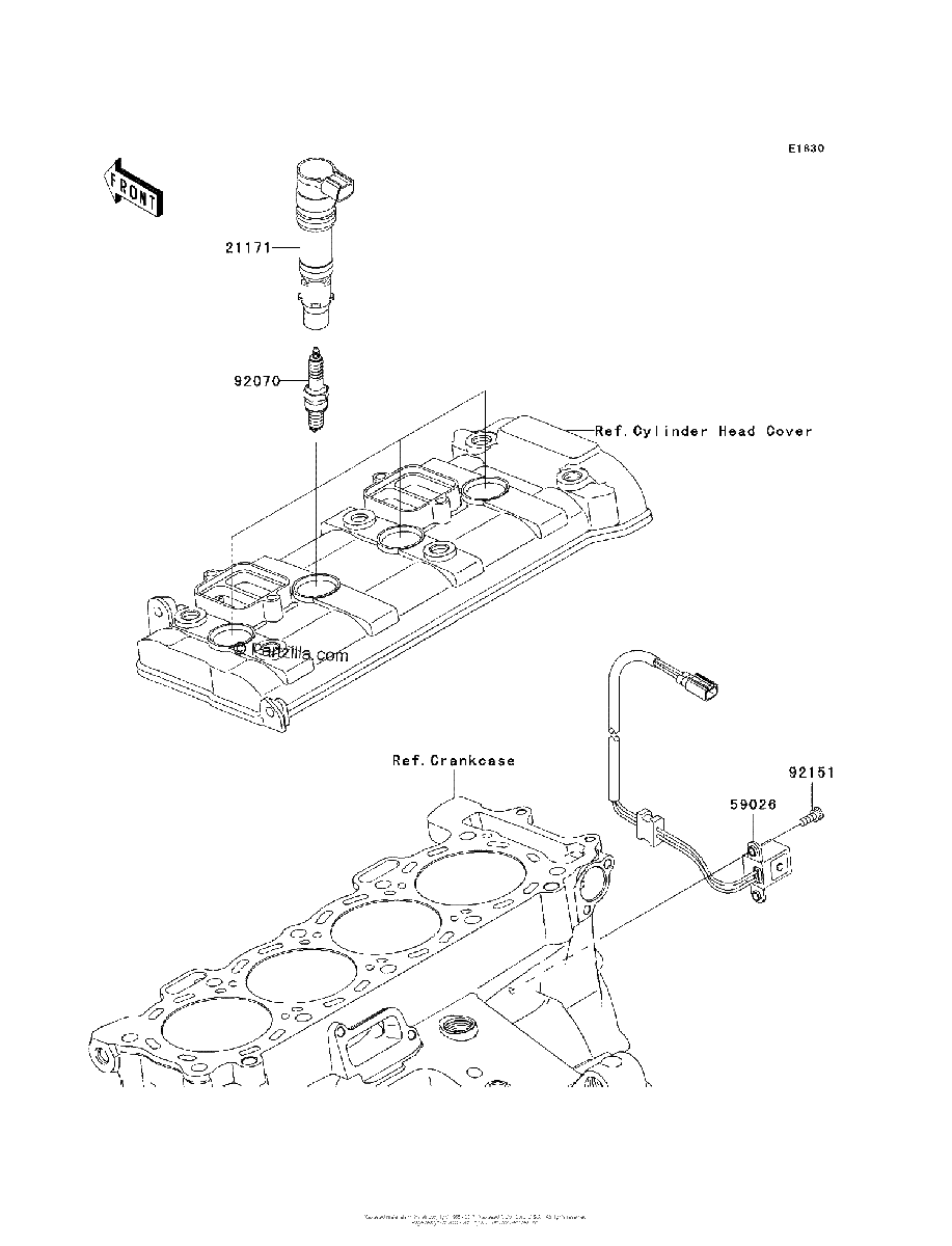 Diagrama de IGNITION SYSTEM