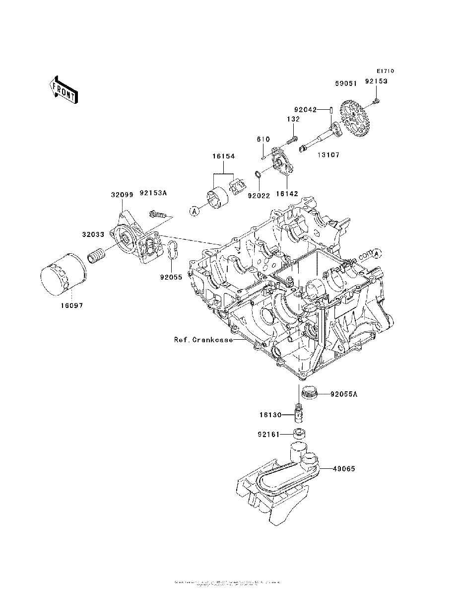 Diagrama de OIL PUMP OIL FILTER