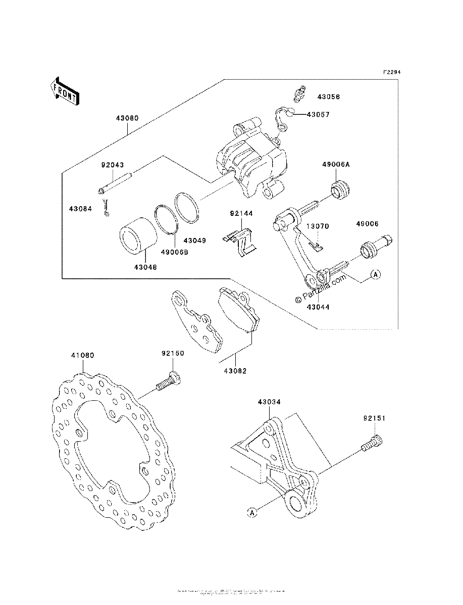 Diagrama de REAR BRAKE