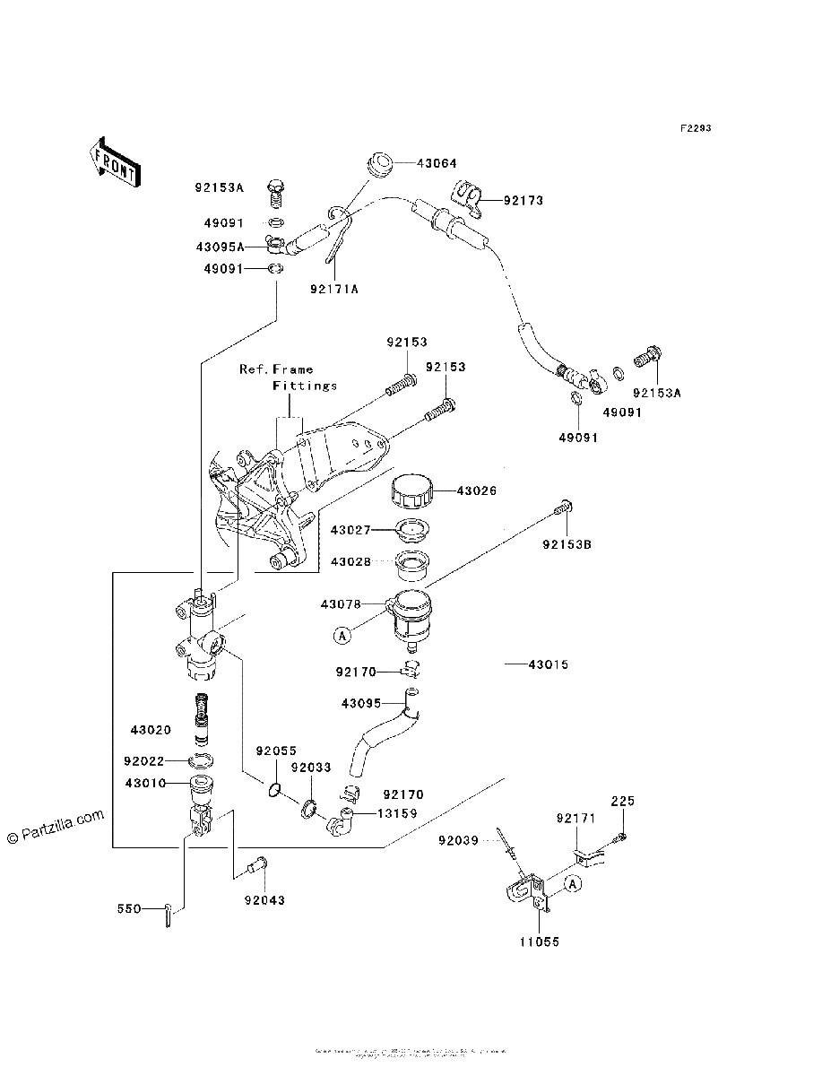 Diagrama de REAR MASTER CYLINDER