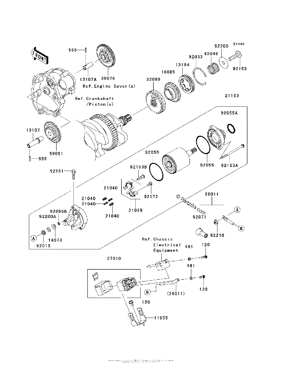 Diagrama de STARTER MOTOR