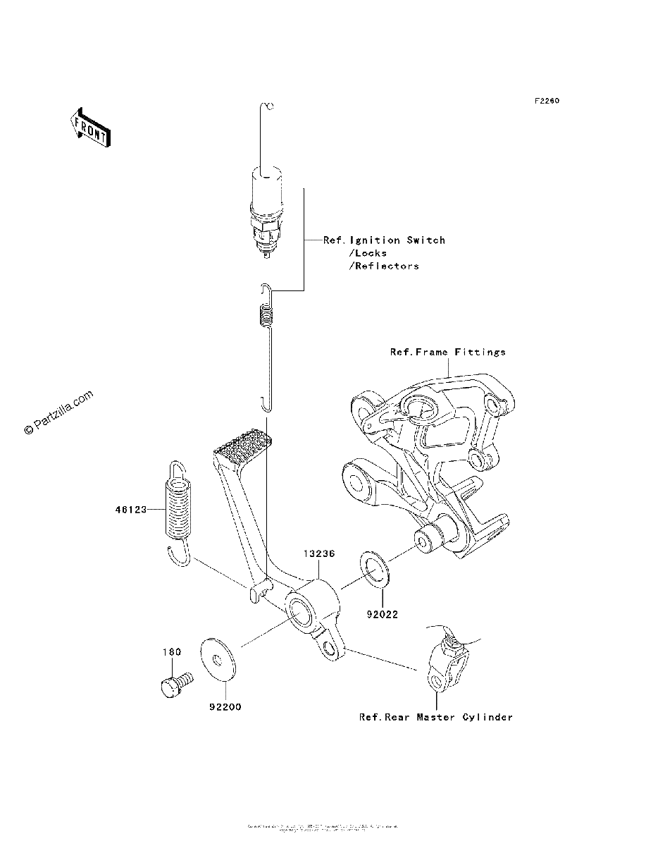 Diagrama de BRAKE PEDAL TORQUE LINK