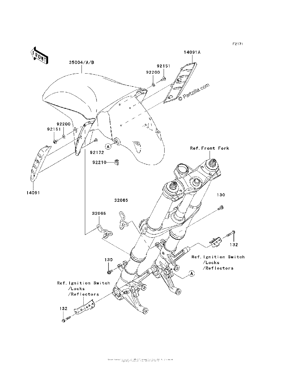 Diagrama de FRONT FENDER S