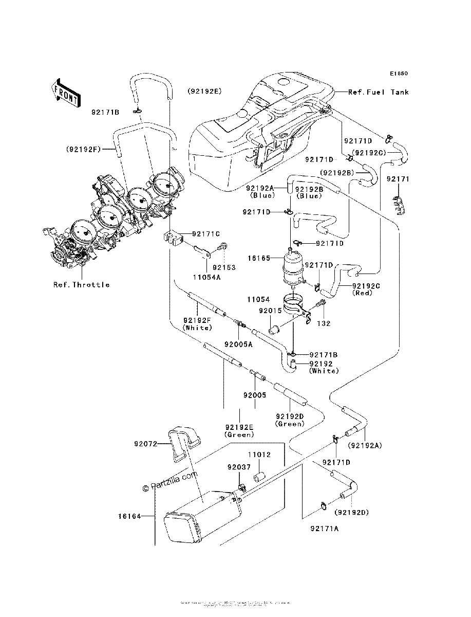 Diagrama de FUEL EVAPORATIVE SYSTEM CA