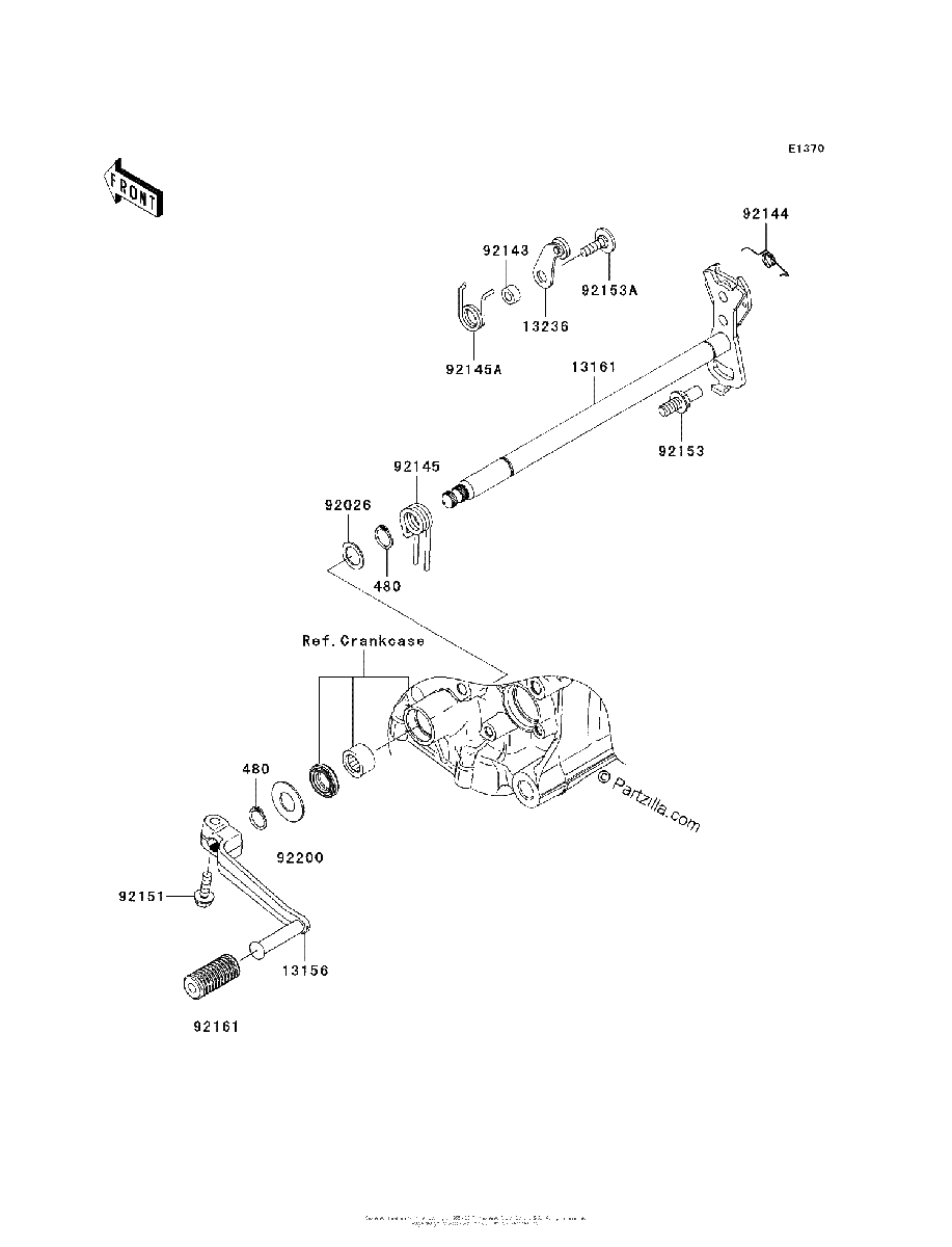Diagrama de GEAR CHANGE MECHANISM