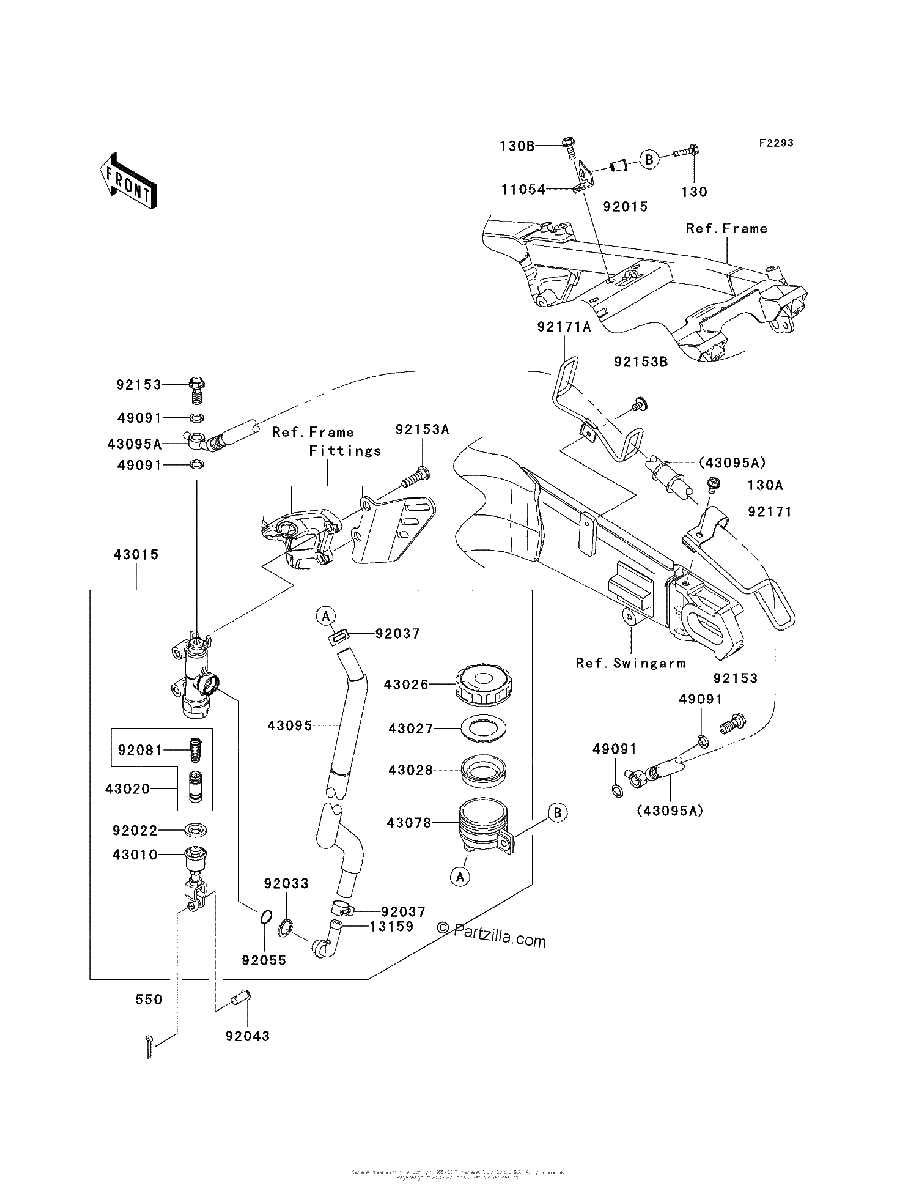 Diagrama de REAR MASTER CYLINDER