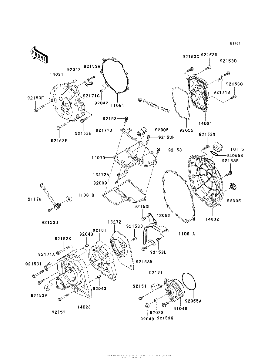 Diagrama de ENGINE COVER S