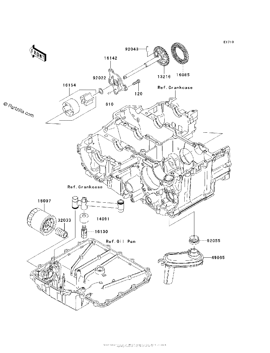 Diagrama de OIL PUMP OIL FILTER