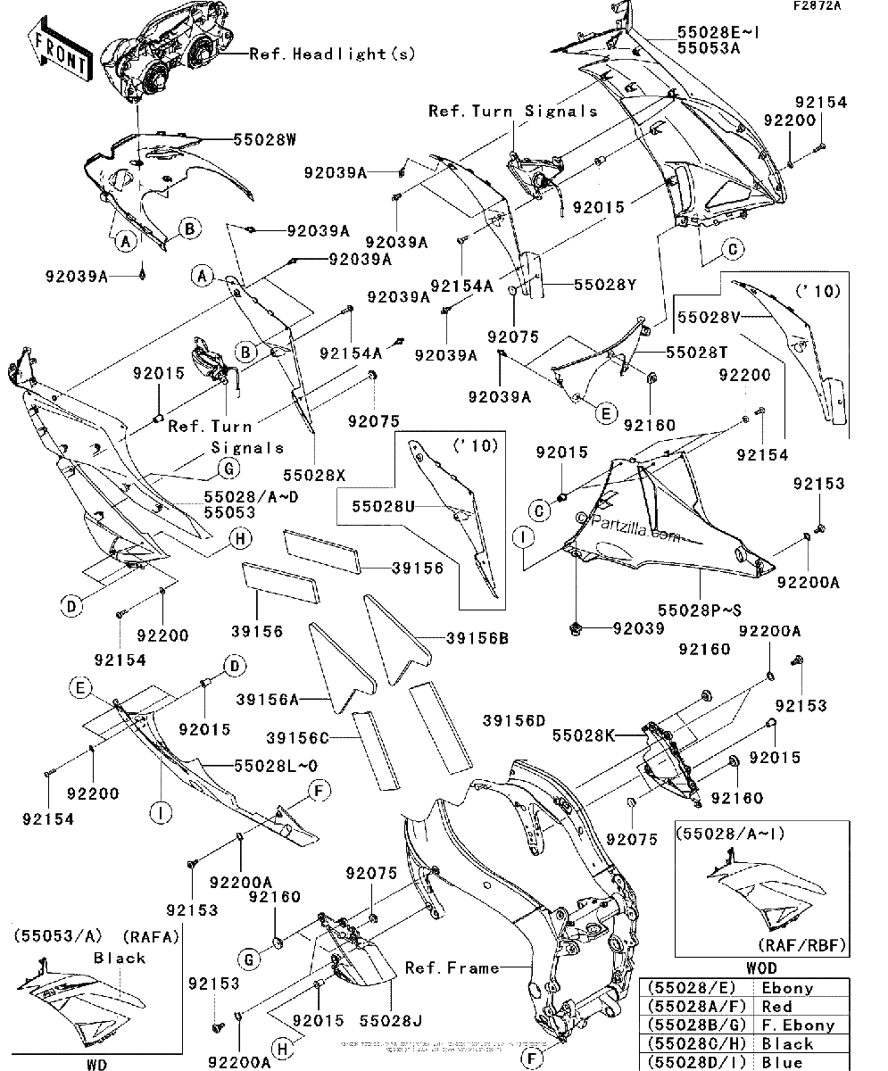 Diagrama de COWLING LOWERS 2 2 RAF SIM RBF